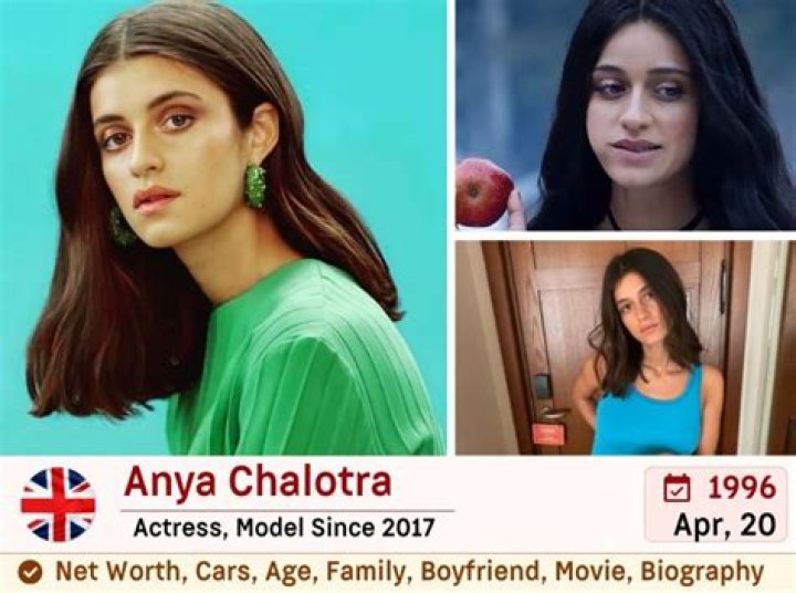 Anya Chalotra’s biography, net worth, fact, career, awards and life story