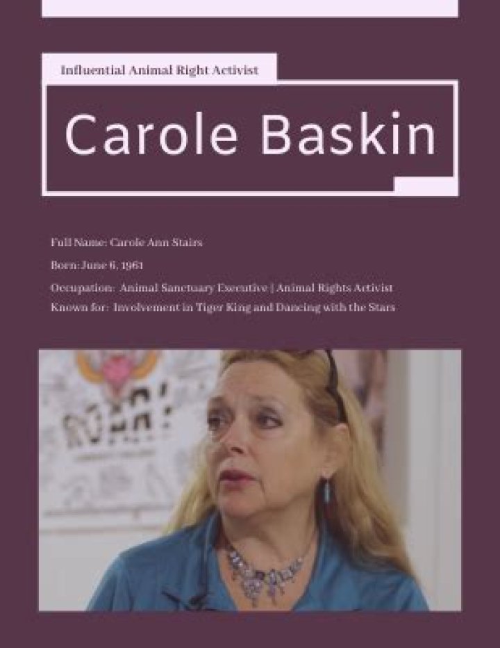 Carole Baskin Age, Wiki, Biography, Biography, Net Worth, Husband, Married Life