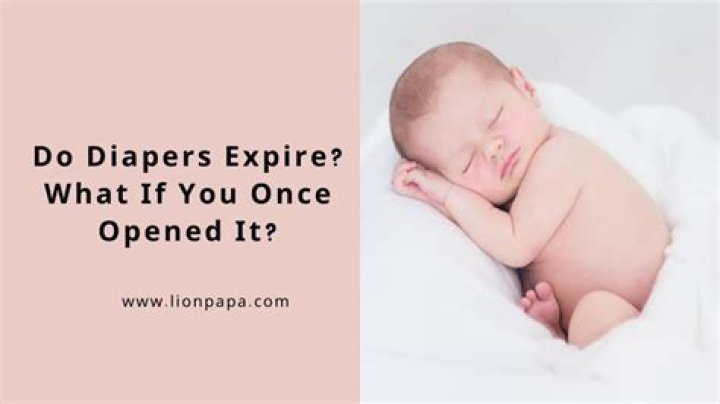 Do unopened diapers expire