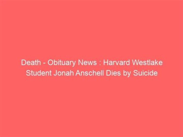 Harvard Westlake Suicide, Student Death And Obituary