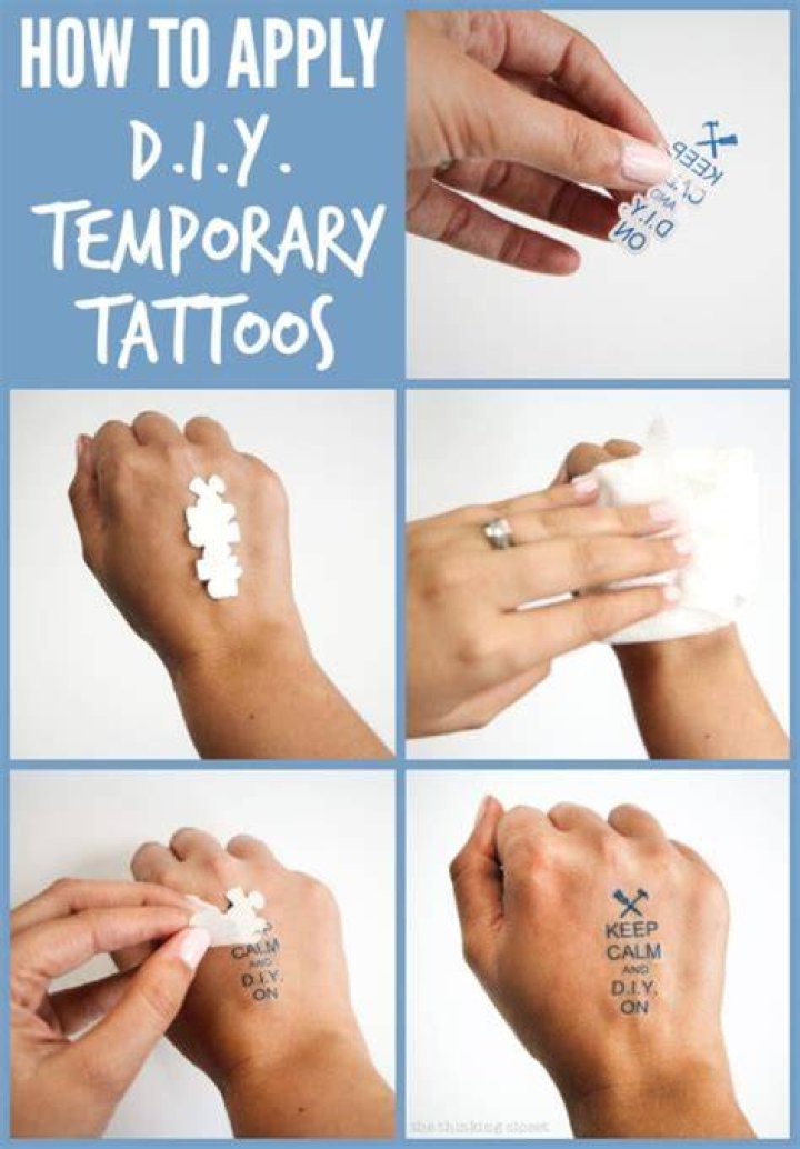 How to do a temporary tattoo