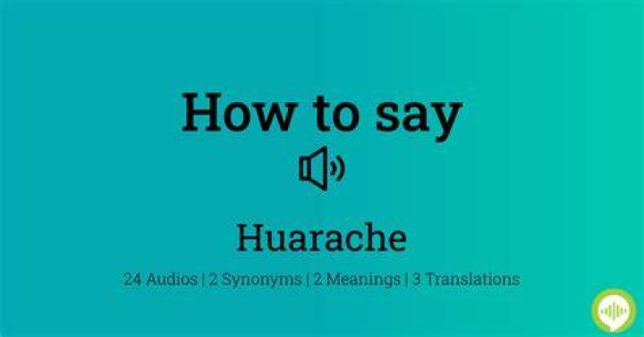 How to pronounce huarache