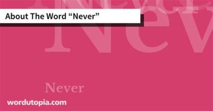 How to spell never