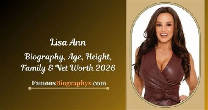 Lisa Ann Age, wiki, Biography, Height, Weight, Net Worth