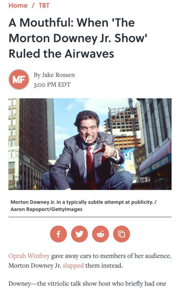Morton Downey Jr. Net Worth, Income, Salary, Earnings, Biography