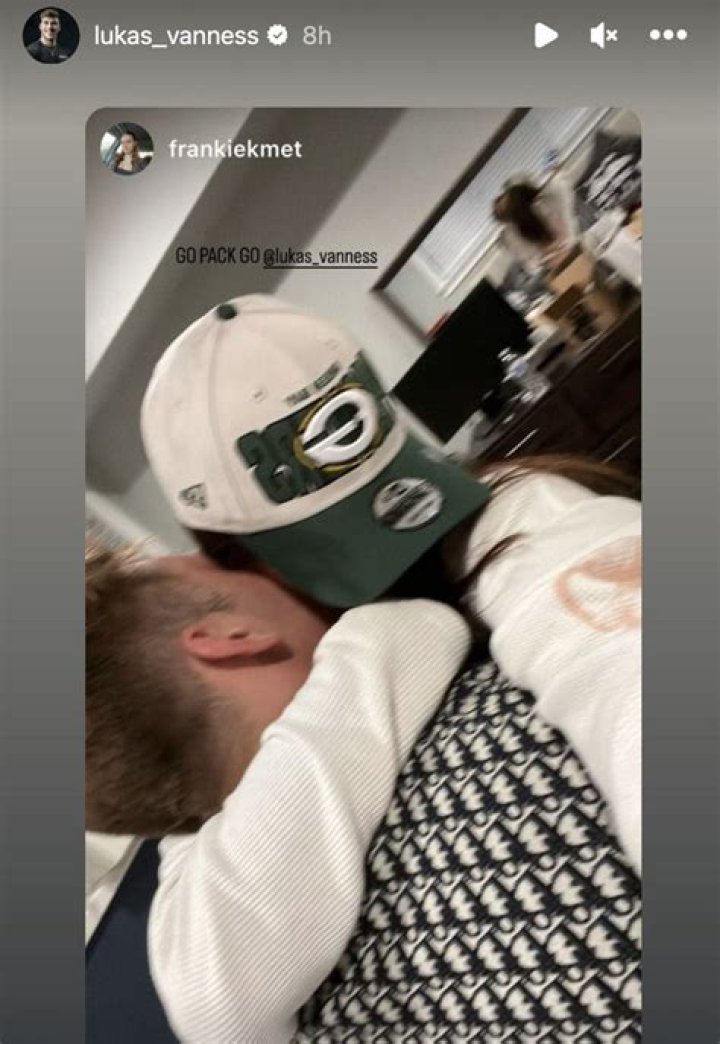 NFL Draft Prospect Lukas Van Ness Girlfriend Frankie Kmet