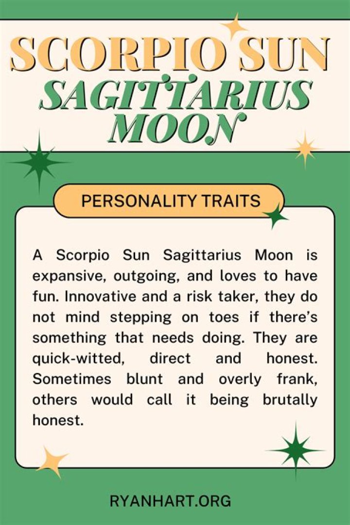 Sagittarius sun scorpio moon