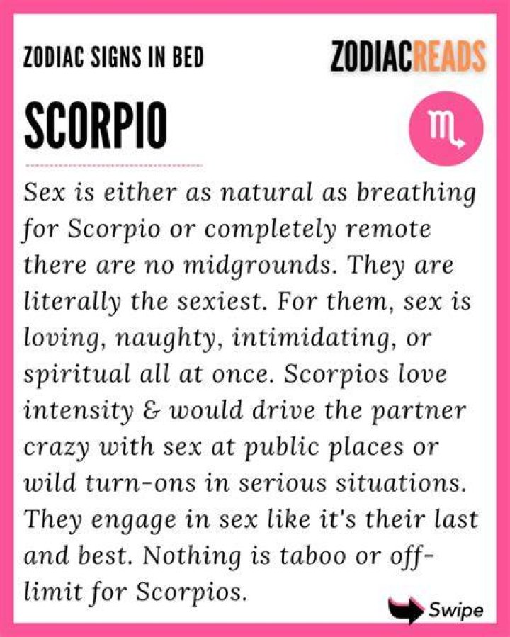 Scorpio man in bed