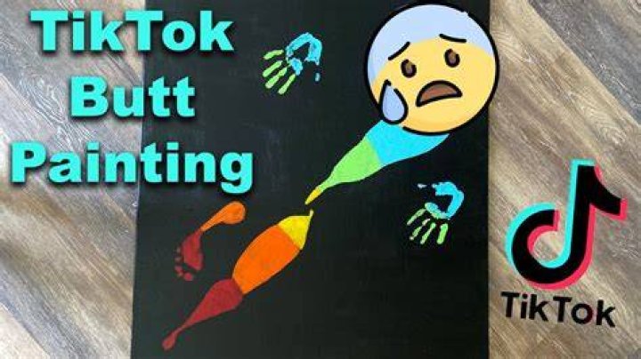 TikTok: Butt Painting Canvas, How To Do Body Art Challenge? Step By Step