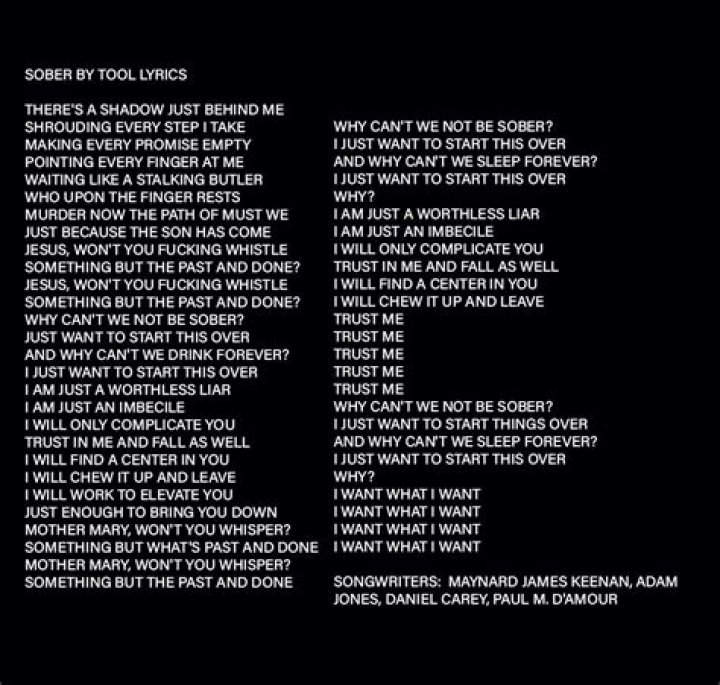 Tool’s
Intolerance Lyrics