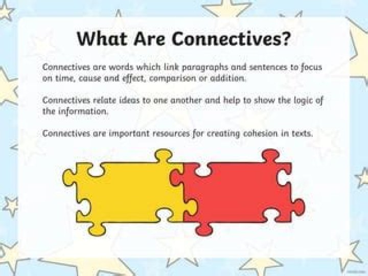 What are connectives words