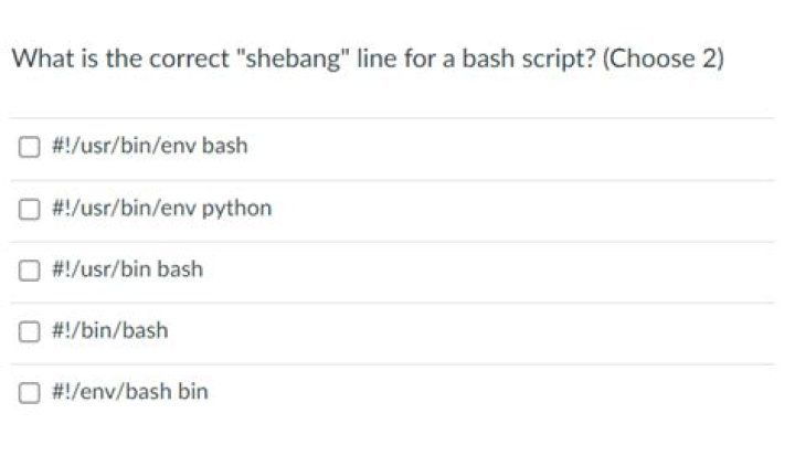 What is the correct shebang line for a bash script