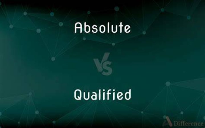 What is the difference between absolute and qualified terms