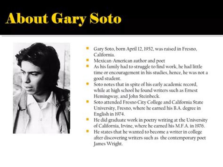 Where does gary soto live now