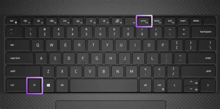 Where is the print screen key on a laptop