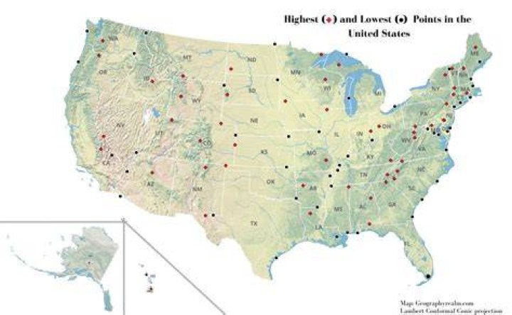 Which state capital is the lowest in elevation