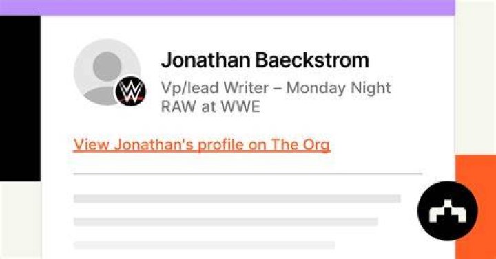 Who Is Jonathan Baeckstrom? Details To Know On The Lead Writer For RAW