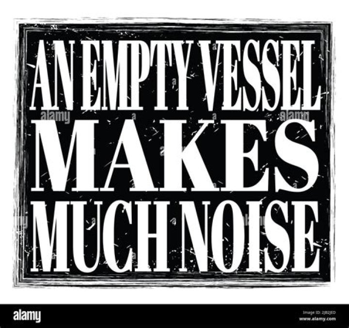 Why does an empty vessel produce more sound than filled one