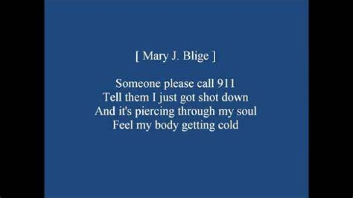 Wyclef Jean ft. Mary J. Blige’s
Someone please call 911 Lyrics